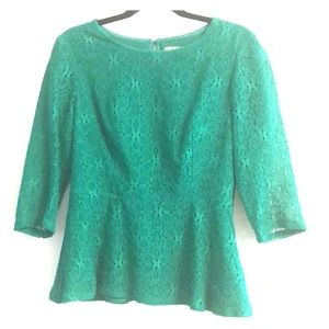 Anthropologie top green size 8